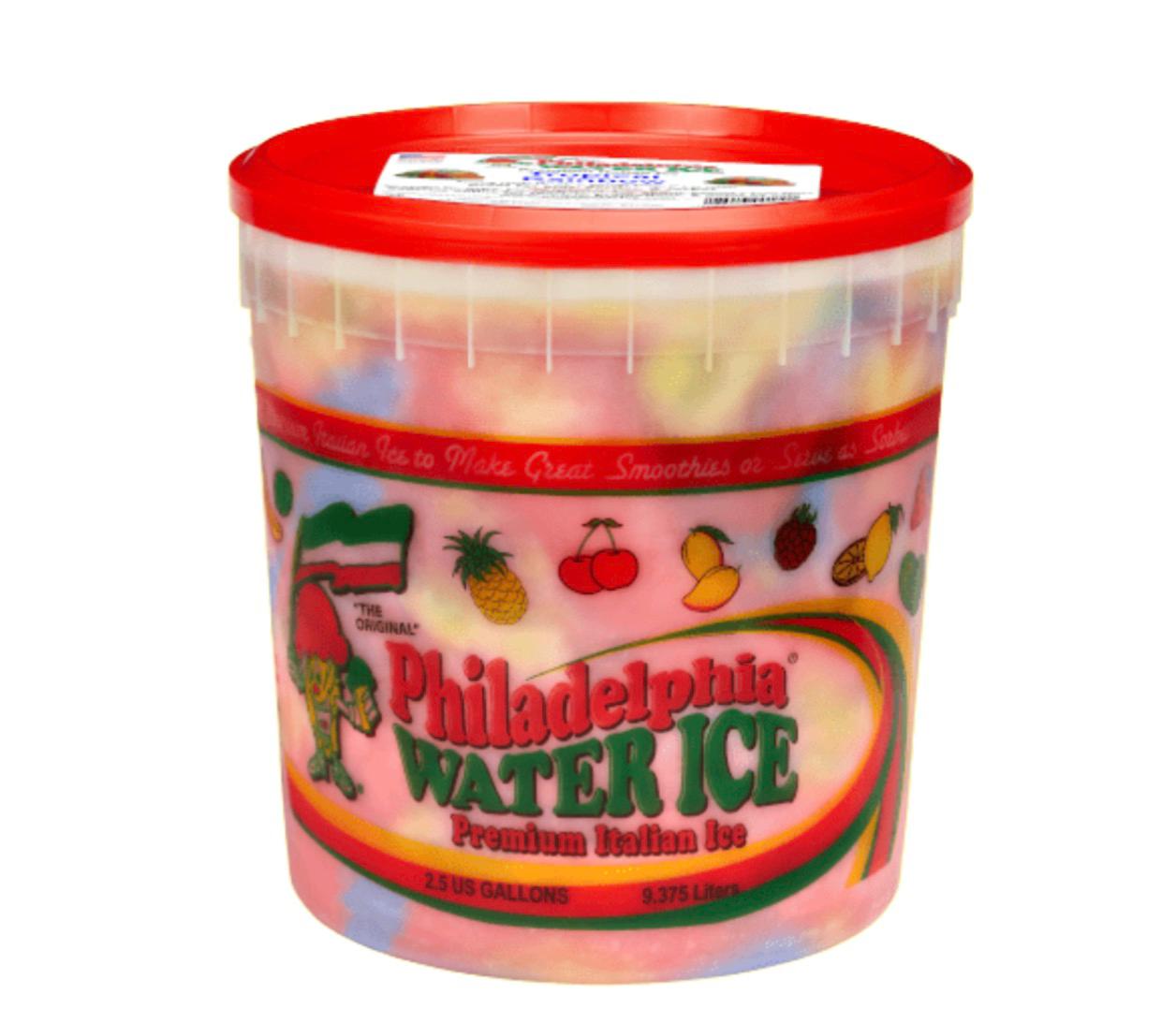 Rainbow water ice